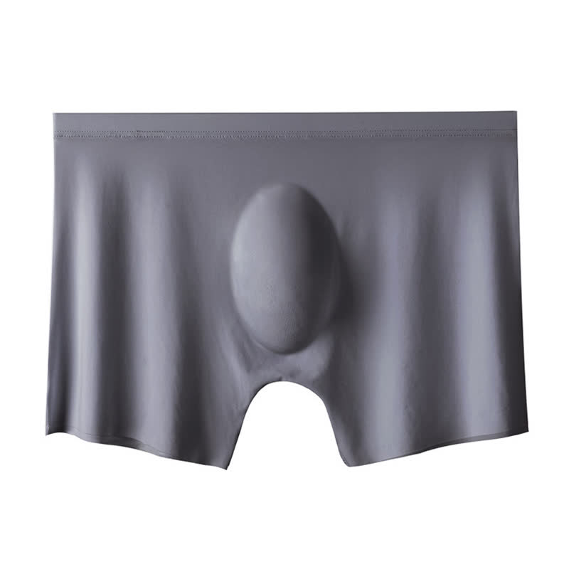 Atmungsaktive, hochelastische Herren-Boxershorts aus Eisseide (3er-Pack) - Dunkelgrau - 4XL - image 8