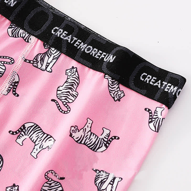 Atmungsaktive Boxershorts für Herren mit Tiger-Print (4er-Pack) - image 5