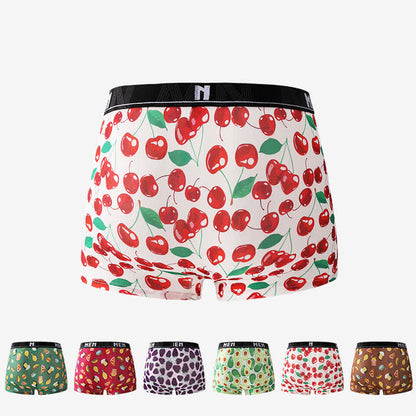Atmungsaktive Boxershorts für Herren mit Lebensmittel- und Obst-Aufdruck (3er-Pack) - image 1