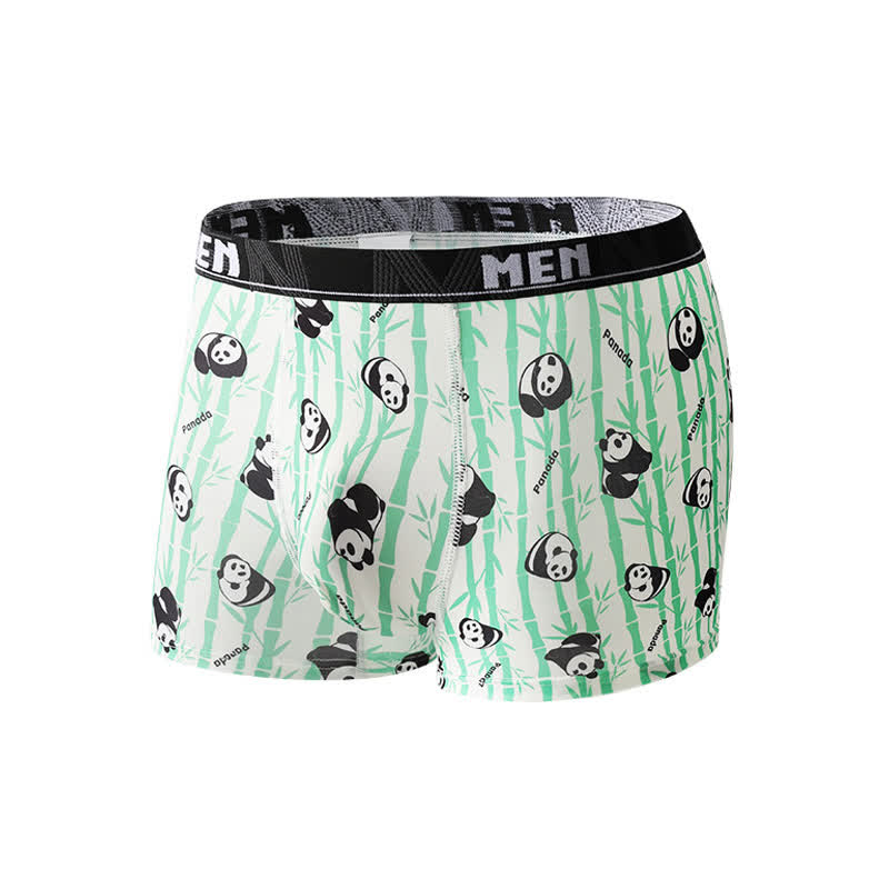 Atmungsaktive Boxershorts für Herren mit Animal-Gesture-Print (3er-Pack) - Grün - 2XL - image 8