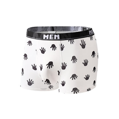 Atmungsaktive Boxershorts für Herren mit Animal-Gesture-Print (3er-Pack) - Weiß - 2XL - image 9