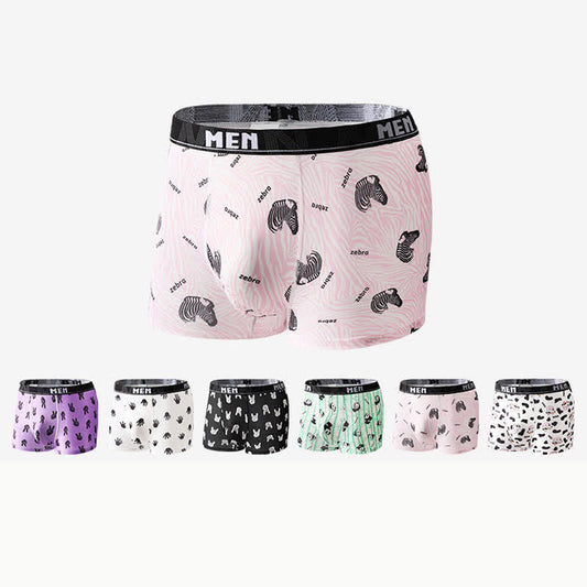 Atmungsaktive Boxershorts für Herren mit Animal-Gesture-Print (3er-Pack) - image 0