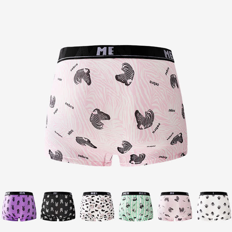 Atmungsaktive Boxershorts für Herren mit Animal-Gesture-Print (3er-Pack) - image 1