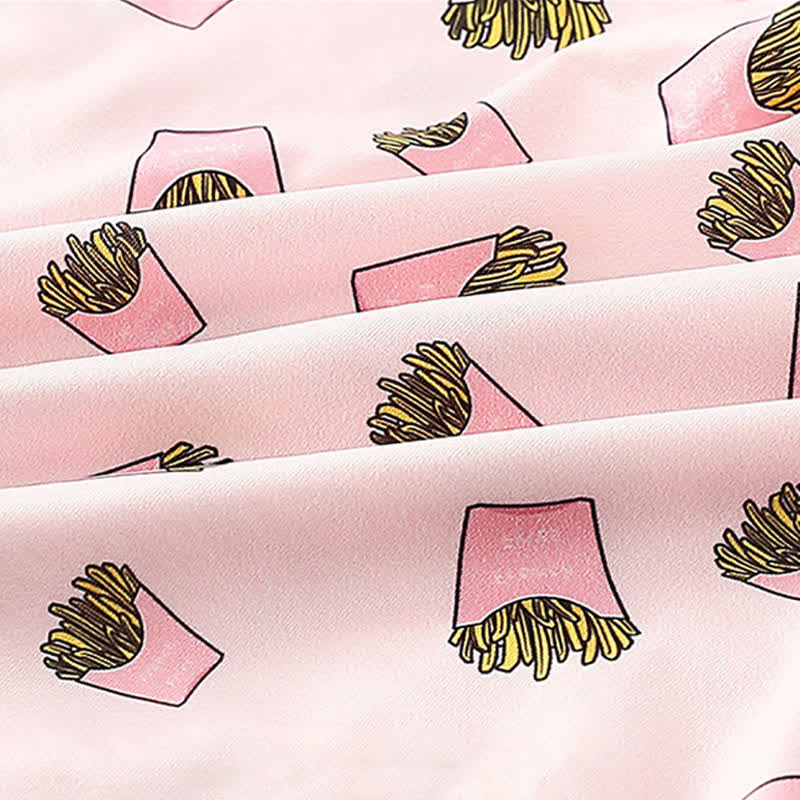 Atmungsaktive Boxershorts für Herren mit Food-Snacks-Print (5er-Pack)