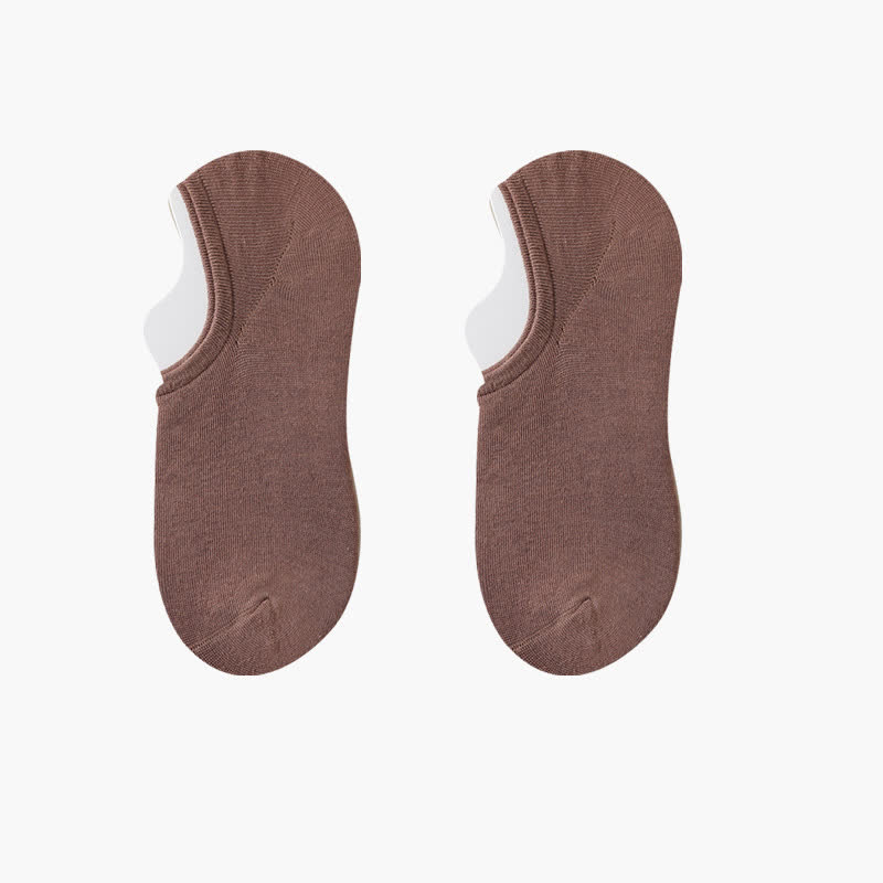 Einfarbige, dehnbare, unsichtbare Socken (8 Paar) - Kaffee - EU42-48 (US8,5-13) - image 10