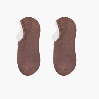 Einfarbige, dehnbare, unsichtbare Socken (8 Paar) - Kaffee - EU42-48 (US8,5-13) - image 10