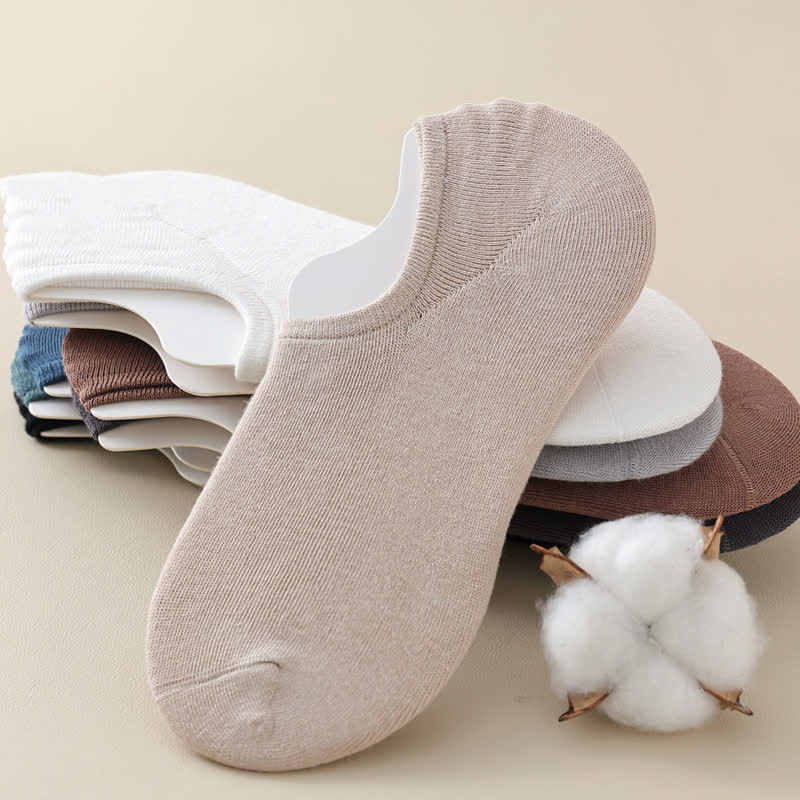 Einfarbige, dehnbare, unsichtbare Socken (8 Paar) - image 4