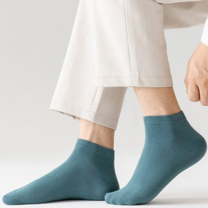 Einfarbige Stretch-Baumwoll-Knöchelsocken (8 Paar) - image 13