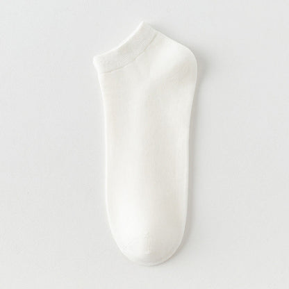 Einfarbige Stretch-Baumwoll-Knöchelsocken (8 Paar) - Weiß - EU42-48 (US8,5-13) - image 6