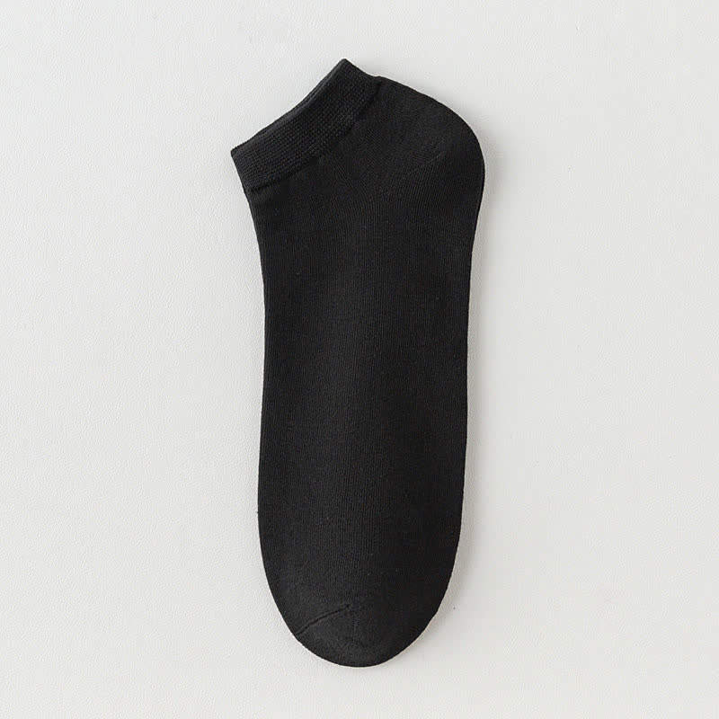 Einfarbige Stretch-Baumwoll-Knöchelsocken (8 Paar) - Schwarz - EU42-48 (US8,5-13) - image 18