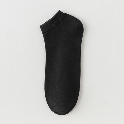 Einfarbige Stretch-Baumwoll-Knöchelsocken (8 Paar) - Schwarz - EU42-48 (US8,5-13) - image 18