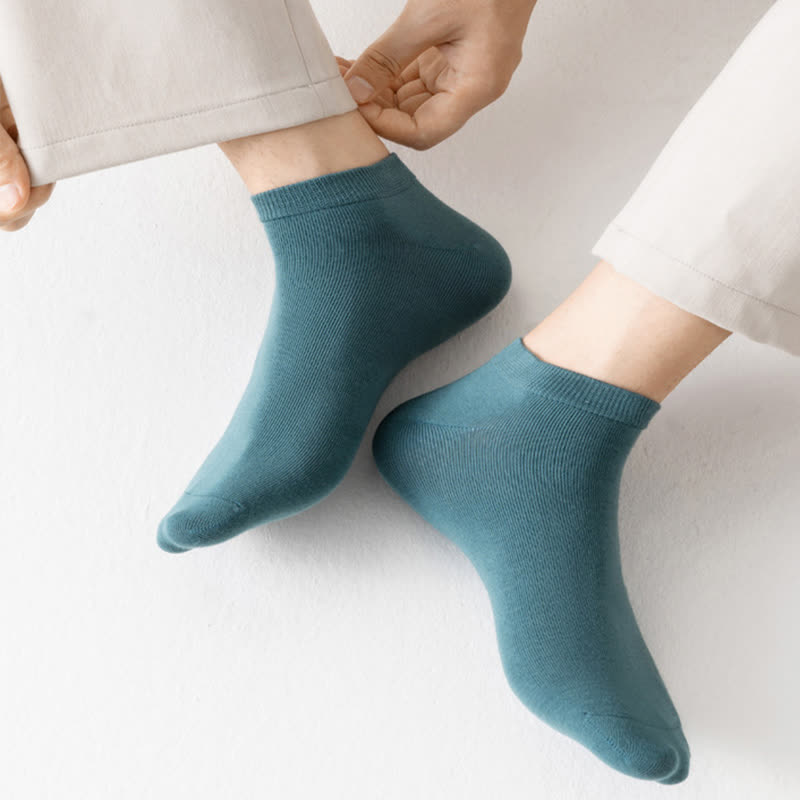 Einfarbige Stretch-Baumwoll-Knöchelsocken (8 Paar) - image 14