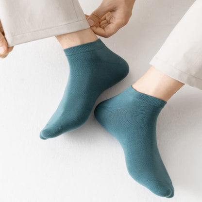 Einfarbige Stretch-Baumwoll-Knöchelsocken (8 Paar) - image 14