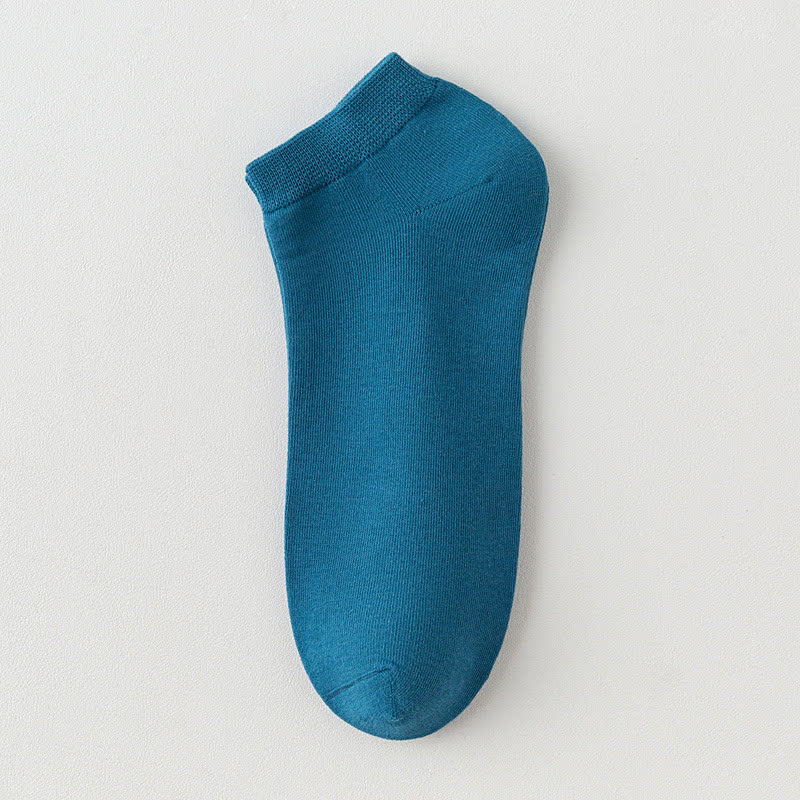 Einfarbige Stretch-Baumwoll-Knöchelsocken (8 Paar) - Blau - EU42-48 (US8,5-13) - image 16