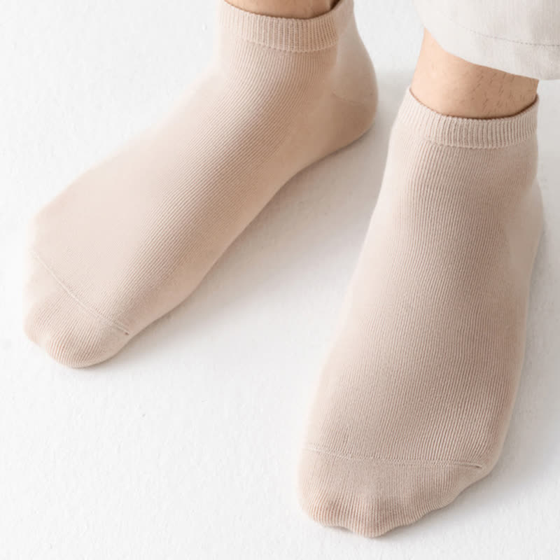 Einfarbige Stretch-Baumwoll-Knöchelsocken (8 Paar) - image 8