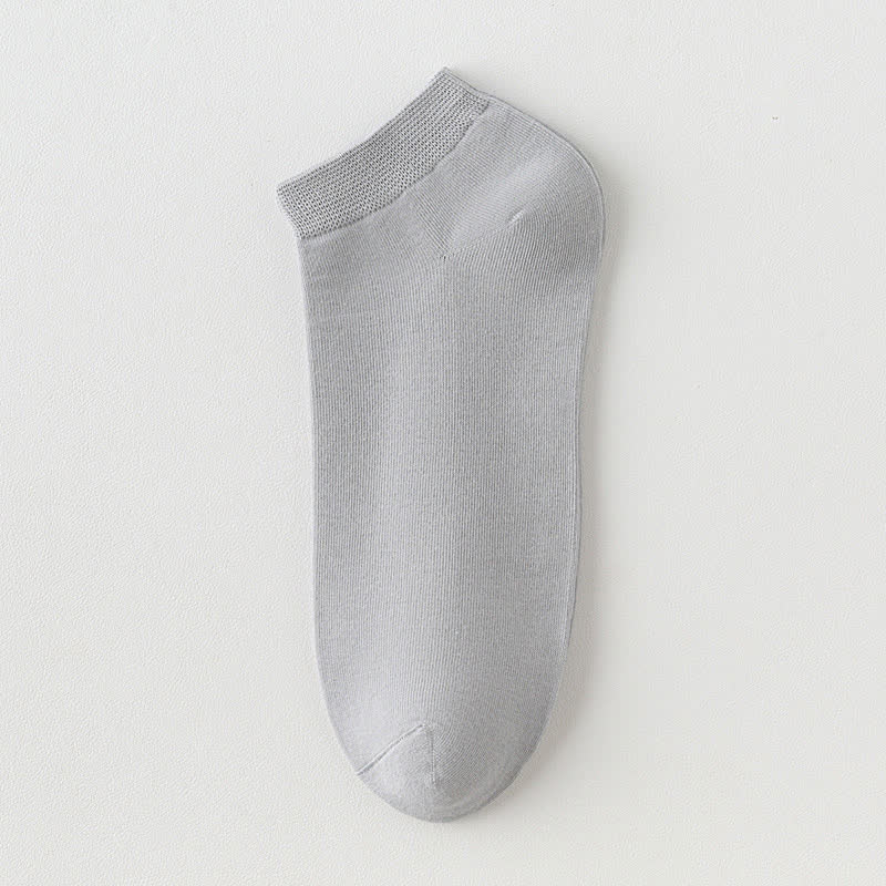 Einfarbige Stretch-Baumwoll-Knöchelsocken (8 Paar) - Grau - EU42-48 (US8,5-13) - image 11