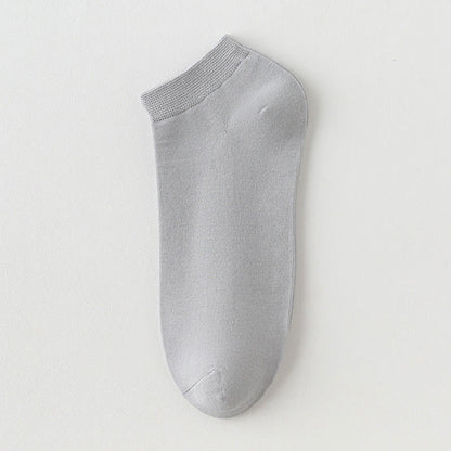 Einfarbige Stretch-Baumwoll-Knöchelsocken (8 Paar) - Grau - EU42-48 (US8,5-13) - image 11