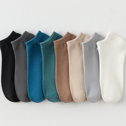 Einfarbige Stretch-Baumwoll-Knöchelsocken (8 Paar) - Mehrfarbig - EU42-48 (US8,5-13) - image 1