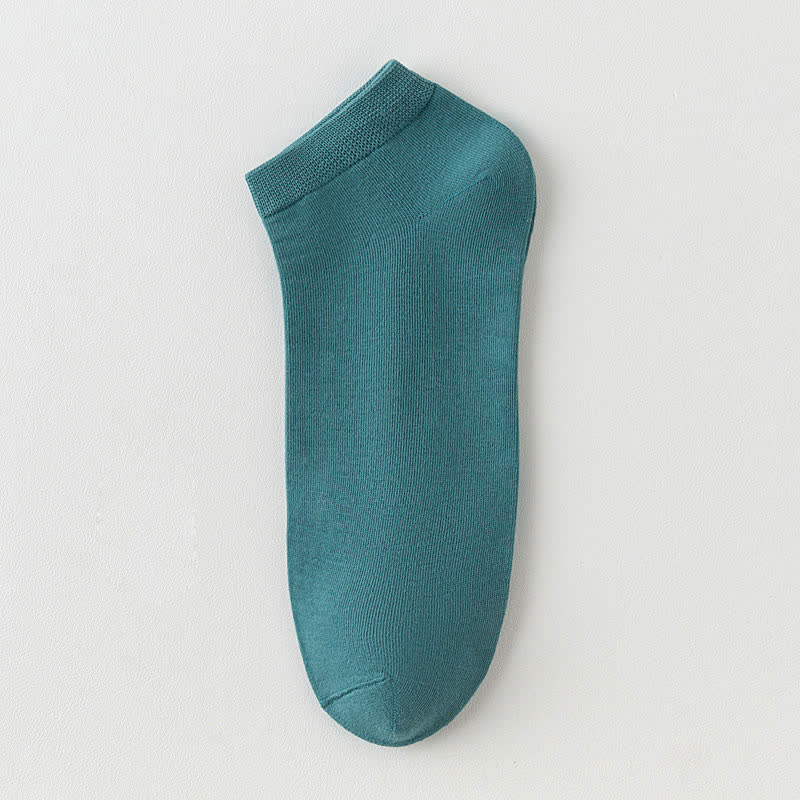 Einfarbige Stretch-Baumwoll-Knöchelsocken (8 Paar) - Grün - EU42-48 (US8,5-13) - image 15