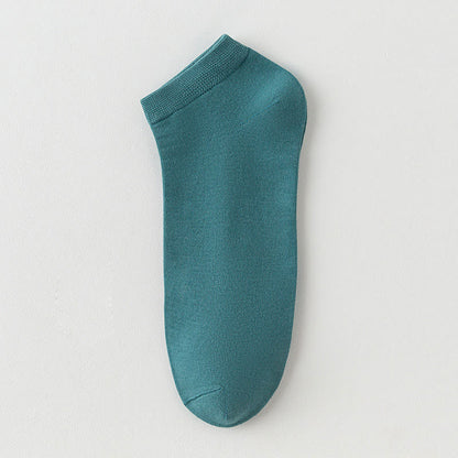 Einfarbige Stretch-Baumwoll-Knöchelsocken (8 Paar) - Grün - EU42-48 (US8,5-13) - image 15
