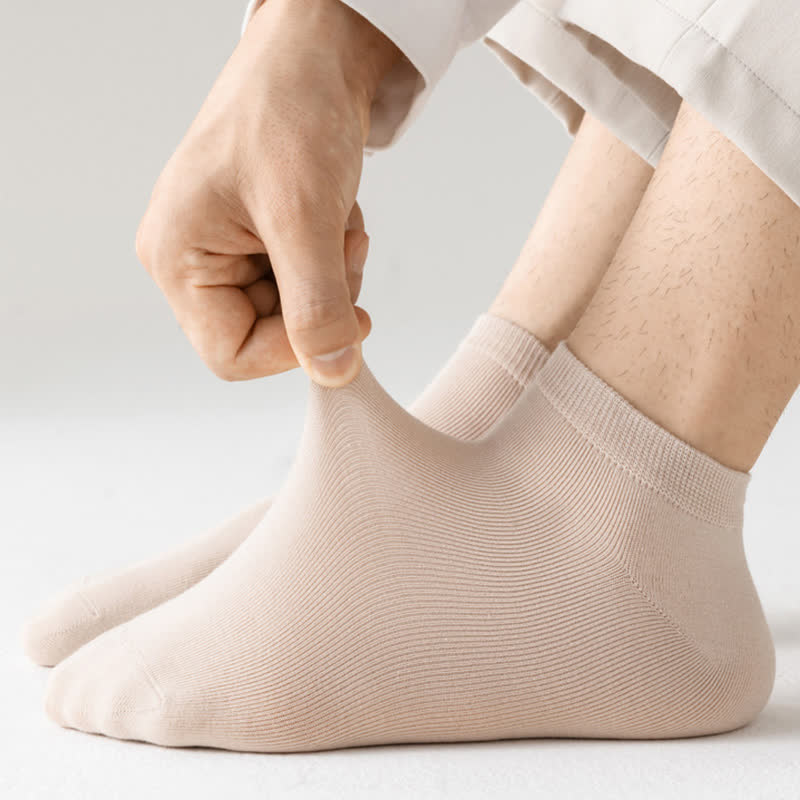 Einfarbige Stretch-Baumwoll-Knöchelsocken (8 Paar) - image 7