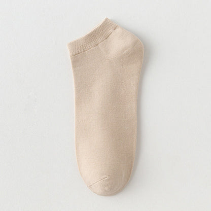 Einfarbige Stretch-Baumwoll-Knöchelsocken (8 Paar) - Khaki - EU42-48 (US8,5-13) - image 10