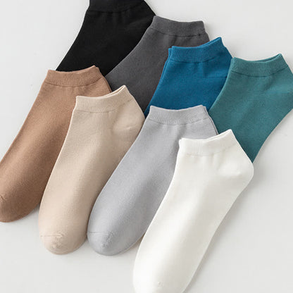 Einfarbige Stretch-Baumwoll-Knöchelsocken (8 Paar) - image 2