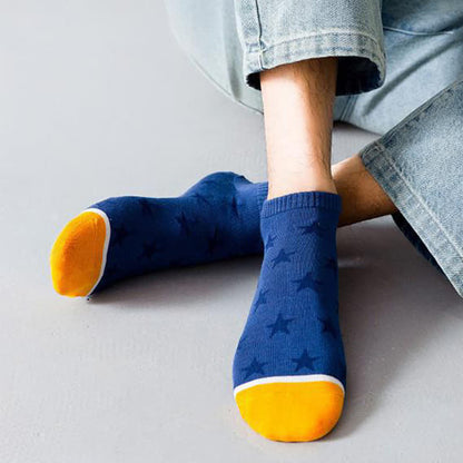 Atmungsaktive Söckchen aus Baumwolle mit Sternenmuster (5 Paar)