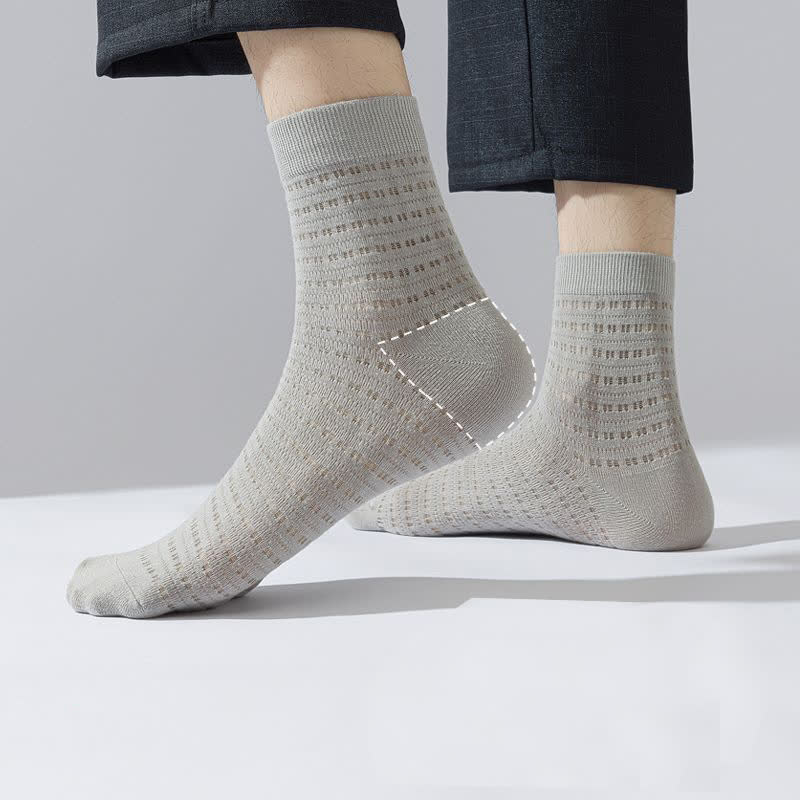 Söckchen aus hohler Bambusfaser im Netzdesign (5 Paar)