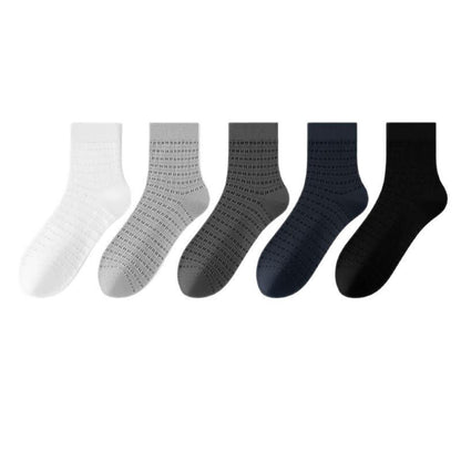 Söckchen aus hohler Bambusfaser im Netzdesign (5 Paar) - Mehrfarbig - EU39-44 (US6-10) - image 1
