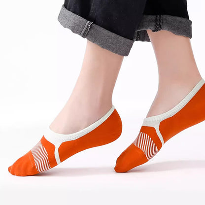 Füßlinge aus Baumwolle mit Streifenmuster (5 Paar)