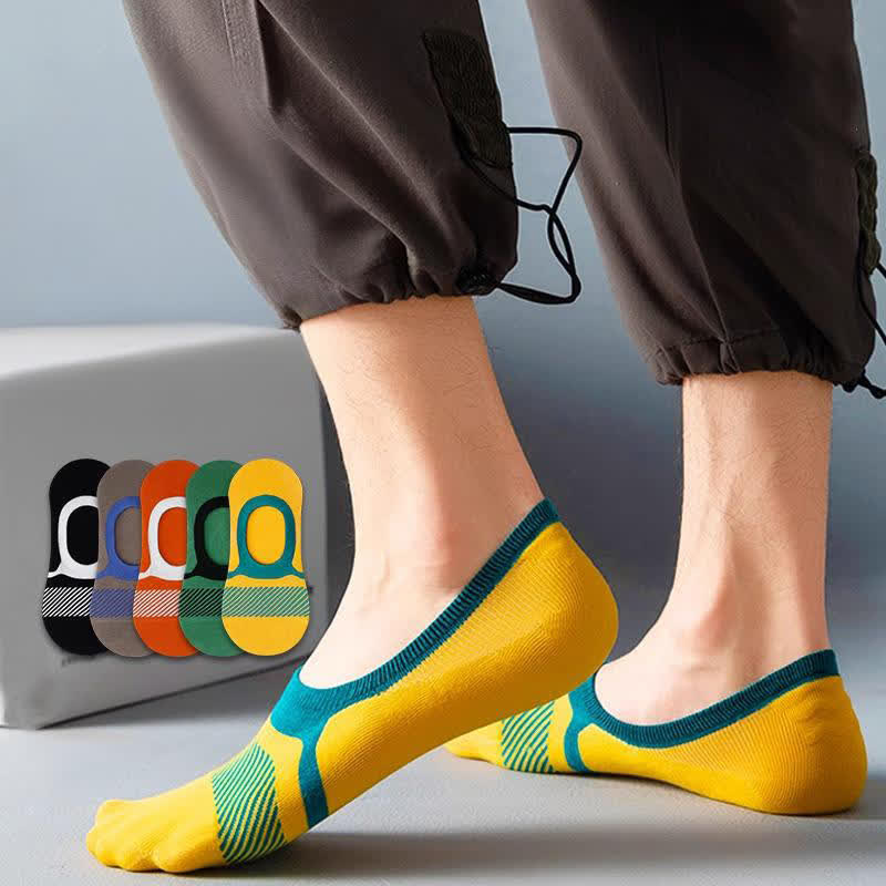 Füßlinge aus Baumwolle mit Streifenmuster (5 Paar)