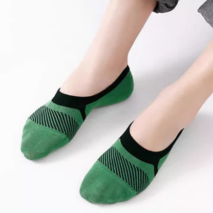 Füßlinge aus Baumwolle mit Streifenmuster (5 Paar)