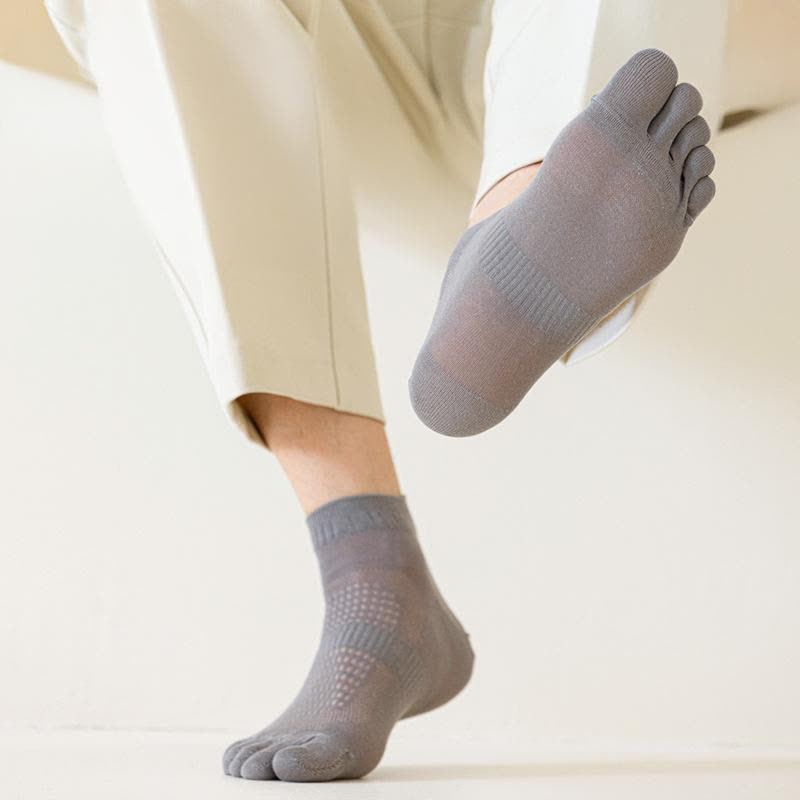 Fünfzehen-Söckchen aus reinem Baumwollnetz (3 Paar)