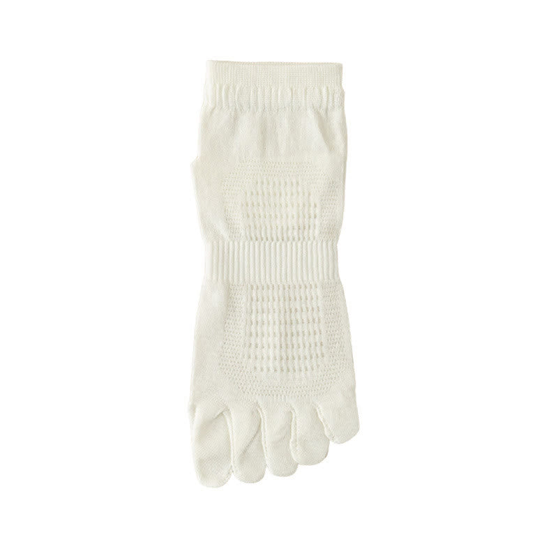 Zehensocken aus reinem Baumwollmesh (3 Paar) - Weiß - EU39-45 (US6-11) - image 5