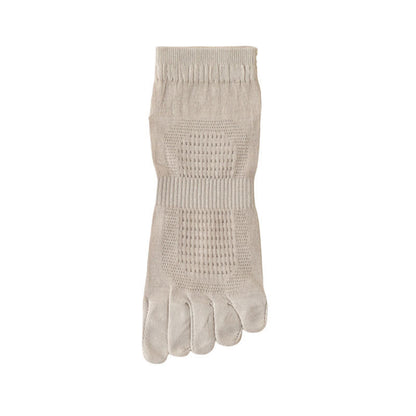 Zehensocken aus reinem Baumwollmesh (3 Paar) - Khaki - EU39-45 (US6-11) - image 7