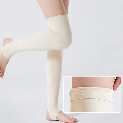 Kompressions-Oberschenkelstulpen mit Steigbügel - Beige - XL - image 3