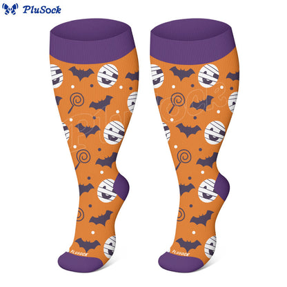 Süße Kompressionsstrümpfe im Halloween-Stil in Übergröße (3 Paar) - image 7
