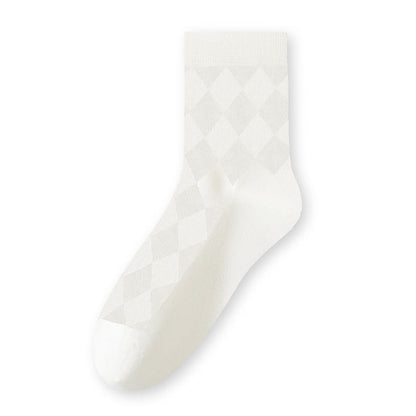 Atmungsaktive Viertelsocken aus reinem Baumwollnetz (7 Paar) - Weiß - EU40-44 (US7-10) - image 14