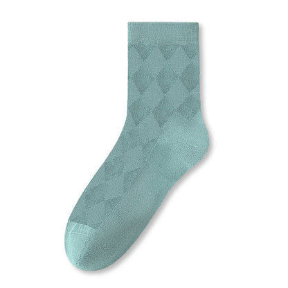 Atmungsaktive Viertelsocken aus reinem Baumwollnetz (7 Paar) - Grün - EU40-44 (US7-10) - image 15