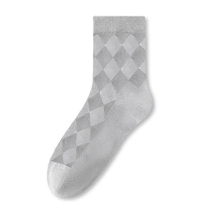 Atmungsaktive Viertelsocken aus reinem Baumwollnetz (7 Paar) - Hellgrau - EU40-44 (US7-10) - image 5