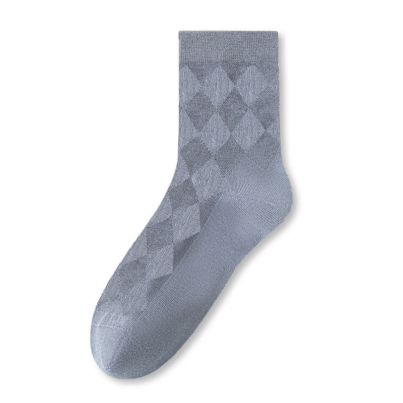 Atmungsaktive Viertelsocken aus reinem Baumwollnetz (7 Paar) - Himmelblau - EU40-44 (US7-10) - image 13