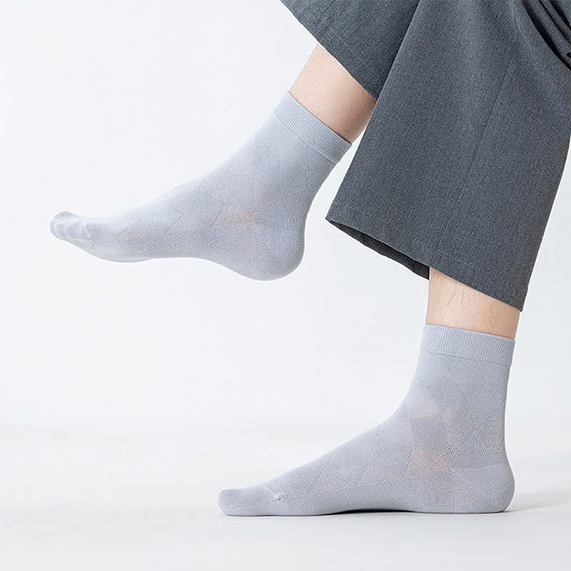 Atmungsaktive Viertelsocken aus reinem Baumwollnetz (7 Paar)