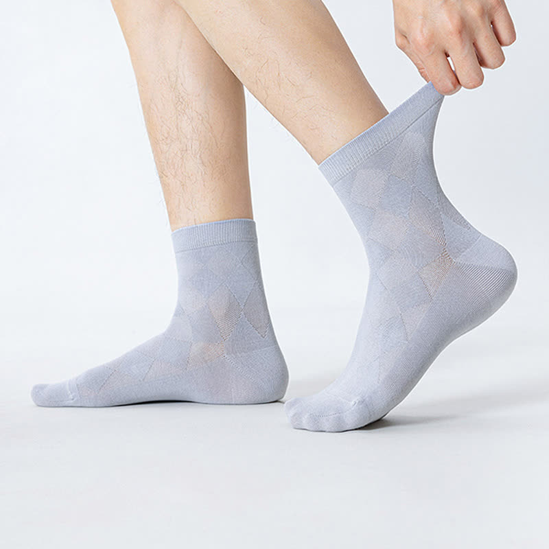 Atmungsaktive Viertelsocken aus reinem Baumwollnetz (7 Paar) - image 9