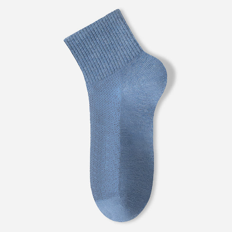 Dünne, atmungsaktive Söckchen aus reinem Baumwollnetz (7 Paar) - Blau - EU40-45 (US7-11) - image 10
