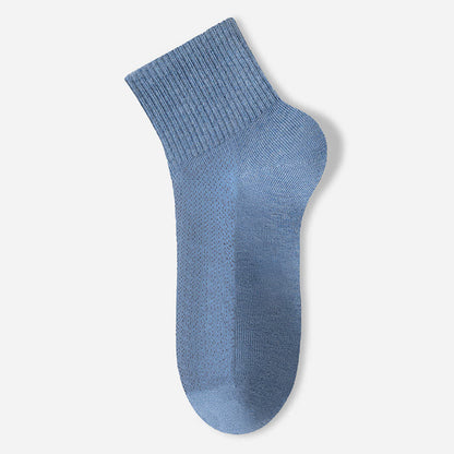 Dünne, atmungsaktive Söckchen aus reinem Baumwollnetz (7 Paar) - Blau - EU40-45 (US7-11) - image 10
