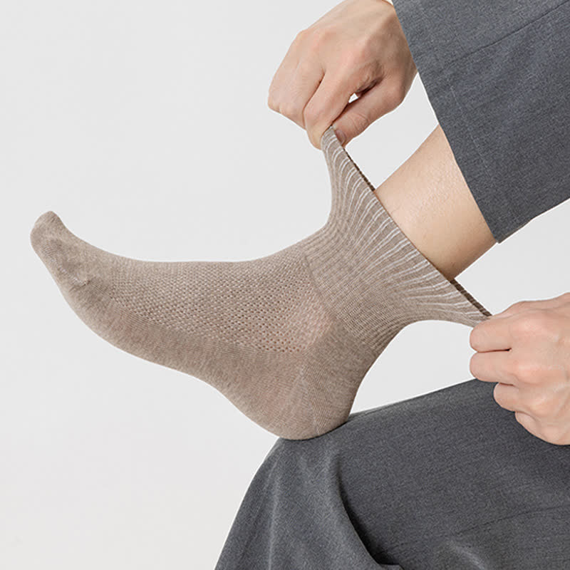 Dünne, atmungsaktive Söckchen aus reinem Baumwollnetz (7 Paar)