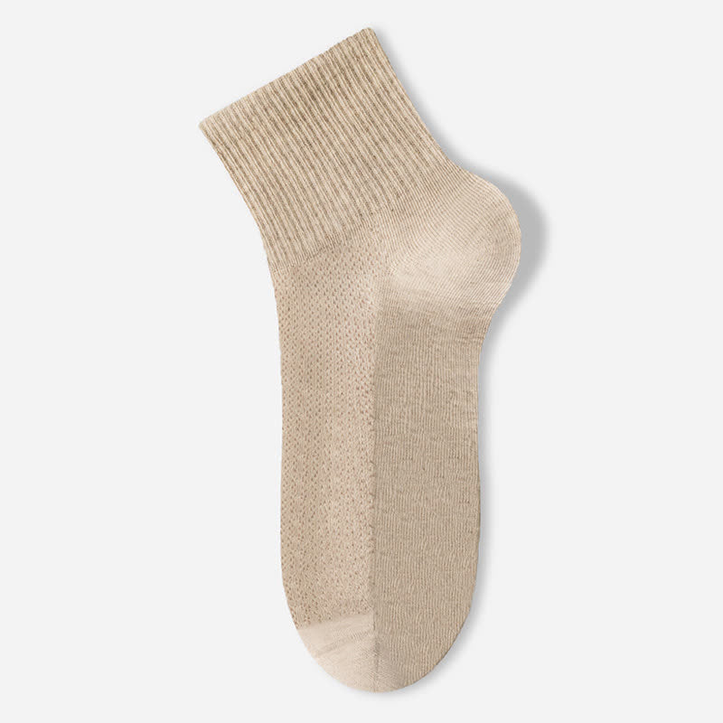 Dünne, atmungsaktive Söckchen aus reinem Baumwollnetz (7 Paar)