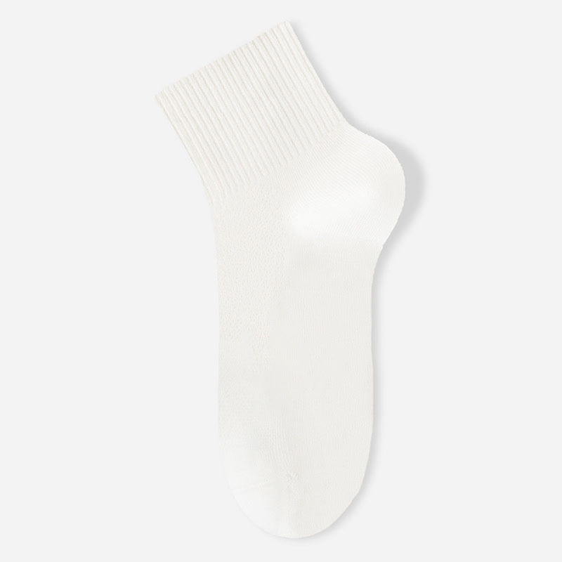 Dünne, atmungsaktive Söckchen aus reinem Baumwollnetz (7 Paar) - Weiß - EU40-45 (US7-11) - image 3