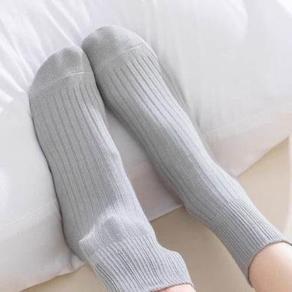 Locker sitzende Viertelsocken aus Baumwolle mit gekräuseltem Rand (4 Paar)